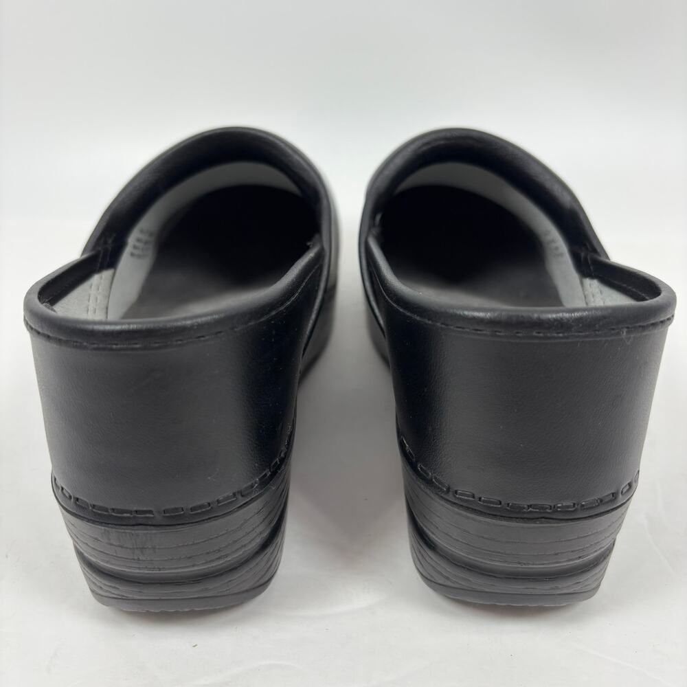 Dansko Professional Clogs 37 / 6.5 - 7 Cabrio Black Leather Slip On Shoes Nurse - Picture 5 of 12